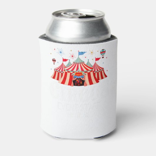 Circus carnaval blikjeskoeler (Blikje Achterkant)