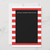 Circus carnaval clowns showman tent vlaggen gestre kaart (Achterkant)