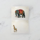 Circus Carnaval Dieren Dank u briefkaarten (Binnen)