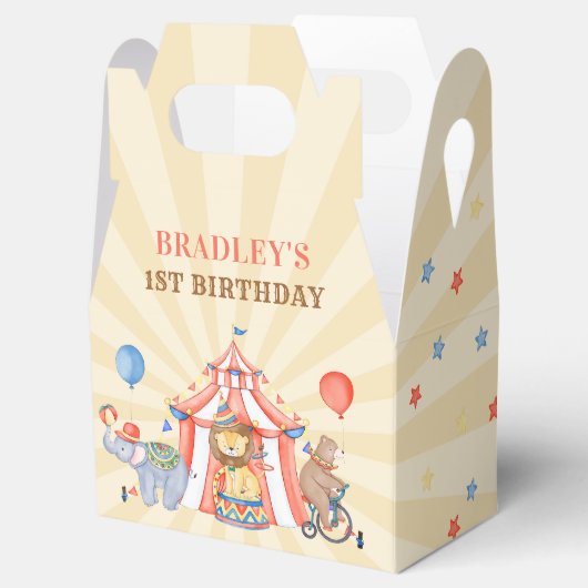 Circus Carnaval & Dieren Festival Verjaardagsfeest Bedankdoosjes (Geopend)