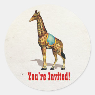 Circus Carnaval Dieren Giraffe Stickers