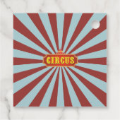 Circus Carnaval & Dieren Verjaardag Bedankt Bedankjes Labels (Achterkant)