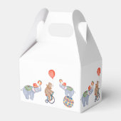 Circus Carnaval & Dieren Verjaardagsfeest Bedankdoosjes (Achterkant)