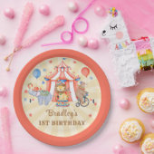 Circus Carnaval & Dieren Verjaardagsfeest Papieren Bordje (Feest)
