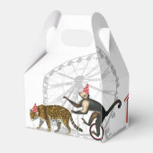 Circus carnaval festival thema grote top verjaarda bedankdoosjes (Achterkant)