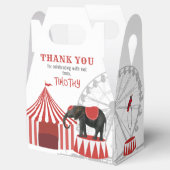 Circus carnaval festival thema grote top verjaarda bedankdoosjes (Geopend)