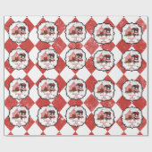 Circus carnaval festival thema grote top verjaarda cadeaupapier (Vlak)