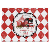 Circus carnaval festival thema grote top verjaarda groot cadeauzakje (Voorkant)