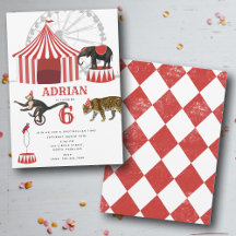 Circus carnaval festival thema grote top verjaarda
