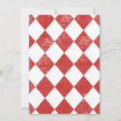 Circus carnaval festival thema grote top verjaarda kaart (Achterkant)