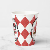 Circus carnaval festival thema grote top verjaarda papieren bekers (Links)