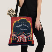  Circus Carnaval Happy Birthday Tote Bag (Dichtbij)