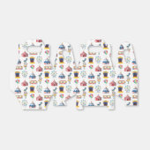 Circus carnaval icoon patroon bedankdoosjes (Uitgevouwen)