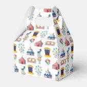 Circus carnaval icoon patroon bedankdoosjes (Voorkant Zijde)