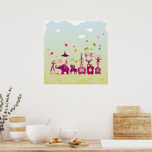 circus carnaval overdag poster (Keuken)