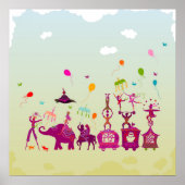 circus carnaval overdag poster (Voorkant)