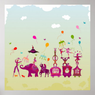 circus carnaval overdag poster