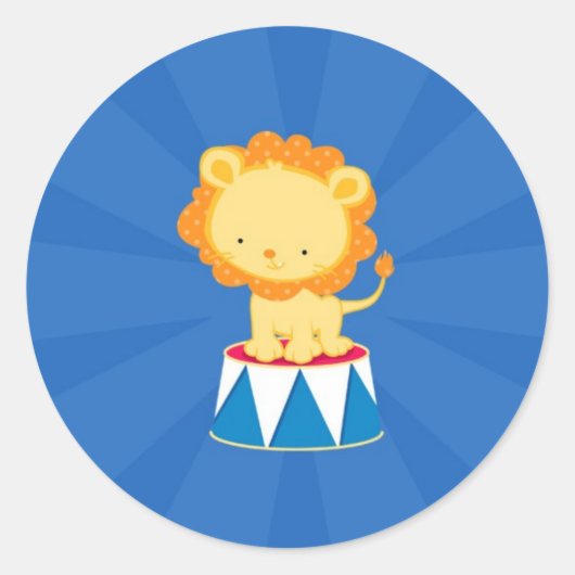 Circus Carnaval Party Sticker (Voorkant)