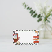 Circus Carnaval Place kaarten voor Buffet Food Lab Plaatskaartje (Staand voorkant)