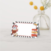 Circus Carnaval Place kaarten voor Buffet Food Lab Plaatskaartje (Voorkant)