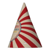  Circus Carnaval Rood en Blauw Verjaardag Pet Feesthoedjes (Rechts)