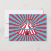  Circus, carnaval Tent Dank u wel kaarten (Achterkant)