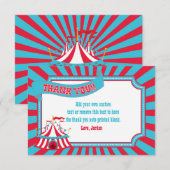  Circus, carnaval Tent Dank u wel kaarten (Voorkant / Achterkant)