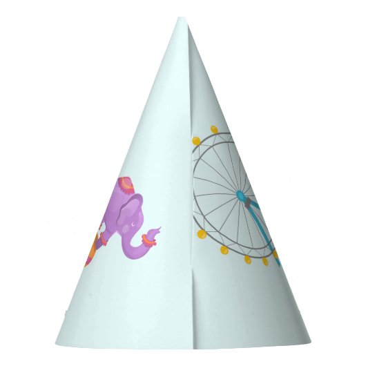 Circus Carnaval thema Kind's Verjaardagsfeest Feesthoedjes (Achterkant)