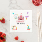 Circus Carnaval thema Kind's Verjaardagsfeest Servet (Insitu)