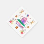 Circus Carnaval thema Kleurrijk Verjaardagsfeest Servet (Hoek)