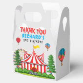 Circus Carnaval thema Verjaardagsfeest Bedankdoosjes (Geopend)