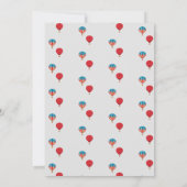 Circus Carnaval thema Verjaardagsfeest Kaart (Achterkant)