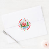 Circus Carnaval thema Verjaardagsfeest Ronde Sticker (Envelop)