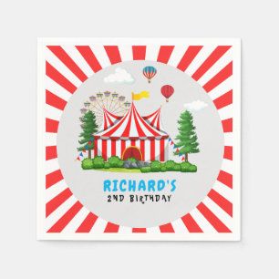 Circus Carnaval thema Verjaardagsfeest Servet