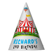 Circus Carnaval Thema Verjaardagsfeestje Feesthoedjes (Voorkant)