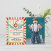 Circus carnaval uitnodiging (Staand voorkant)