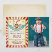 Circus carnaval uitnodiging (Voorkant / Achterkant)