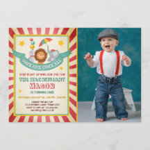 Circus carnaval uitnodiging