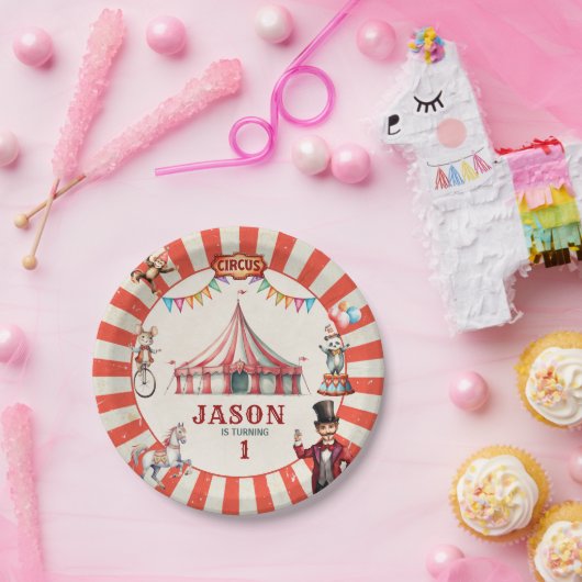  Circus Carnaval Verjaardag Bord