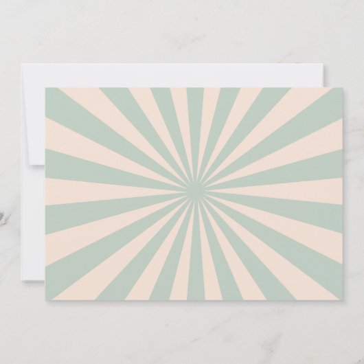  Circus Carnaval Verjaardag Foto Uitnodiging (Achterkant)