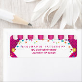 Circus carnaval verjaardag retour adres labels (Insitu)