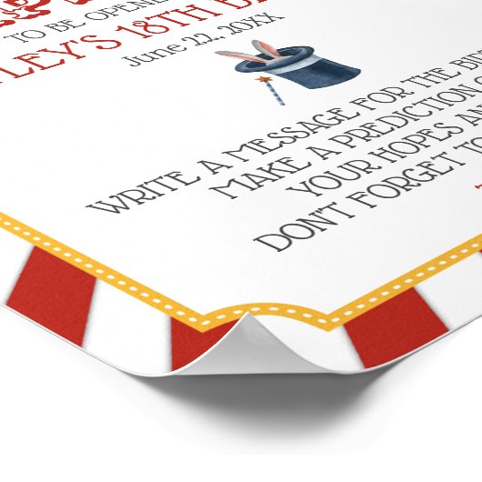 Circus Carnaval Verjaardag Tijd Capsule Set Poster (Hoek)