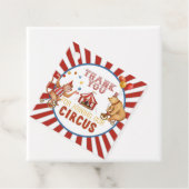 Circus carnaval verjaardags- of baby shower gunst  bedankjes labels (In situ)