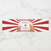 Circus Carnaval Verjaardagsfeest Decor Waterfles Etiket (Enkel label)