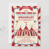  Circus Carnaval Verjaardagsfeest Kaart (Voorkant)