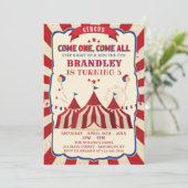  Circus Carnaval Verjaardagsfeest Kaart (Staand voorkant)