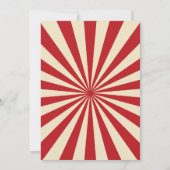  Circus Carnaval Verjaardagsfeest Kaart (Achterkant)