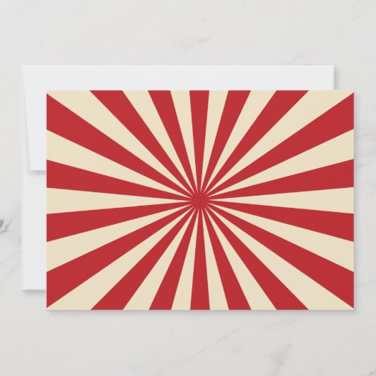  Circus Carnaval Verjaardagsfoto Kaart (Achterkant)