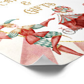 Circus Carnival Baby Shower Cards and Gifts Sign Poster (Hoek)