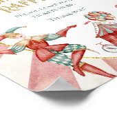 Circus Carnival Baby Shower Diaper Raffle Sign Poster (Hoek)